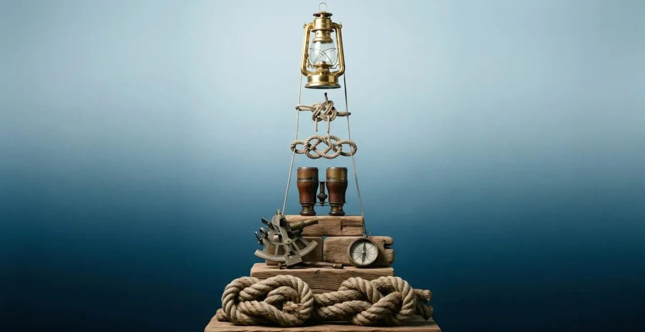 Représentation symbolique de la hiérarchie des privilèges entre navires en mer