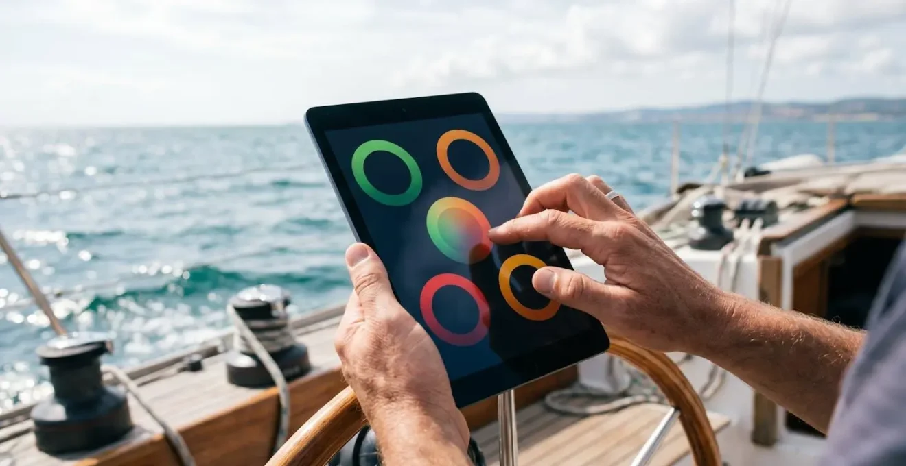 Concept d'optimisation de l'affichage des données moteur sur tablette avec interface épurée