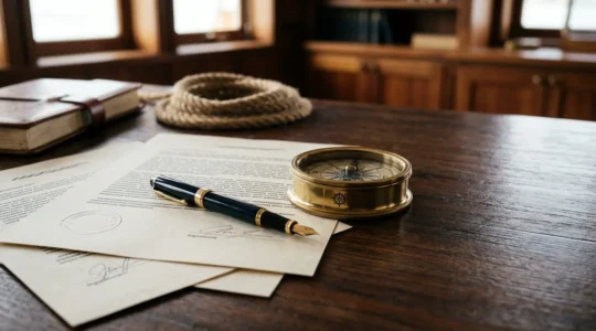 Transaction sécurisée pour l'achat d'un bateau d'occasion avec documents contractuels