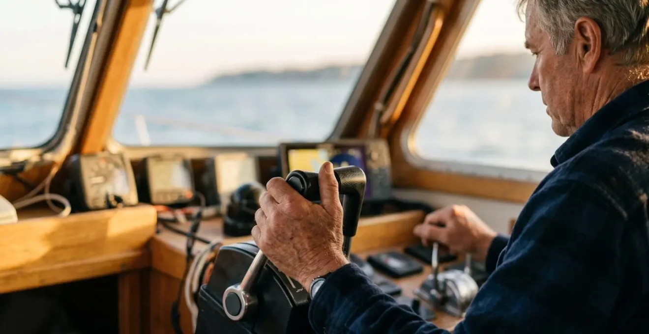 Indicateur de position de trim et consommation instantanée sur console de navigation moderne