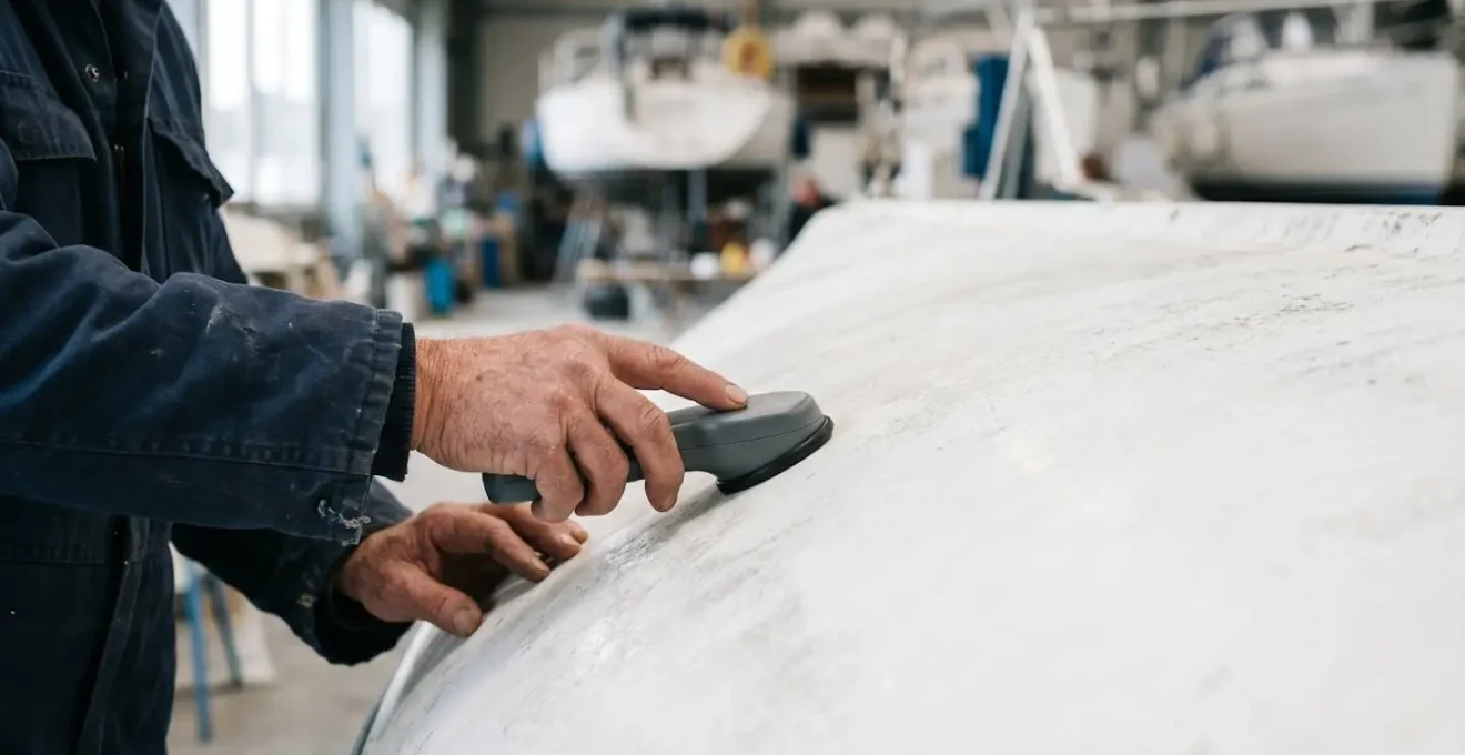 Mesure précise de l'humidité interne d'une coque composite à l'aide d'un hygromètre professionnel